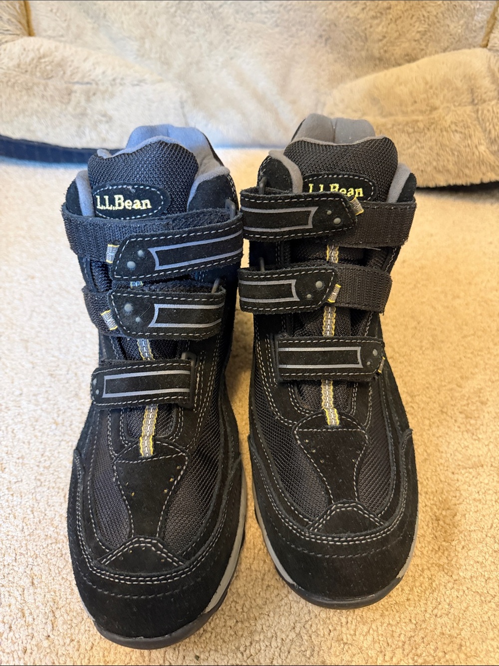 LL Bean Womens 11 W TEK 2.5 Waterproof Snow Sneaker Boots Black Suede